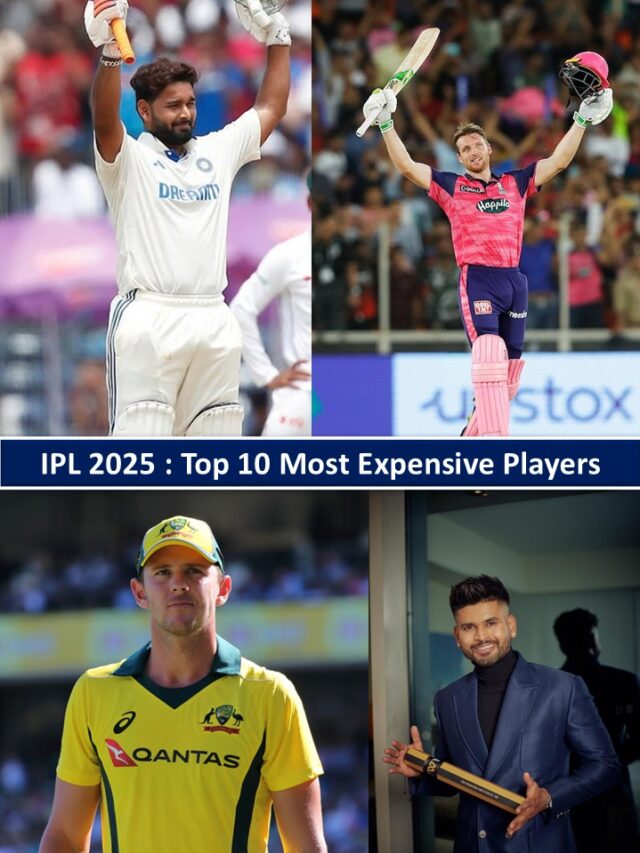 IPL 2025 : Top 10 Most Expensive Players